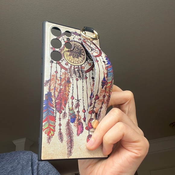 For Samsung Galaxy S22 ultra phone case with wrist strap kickstand keychain - Picture 15 of 17